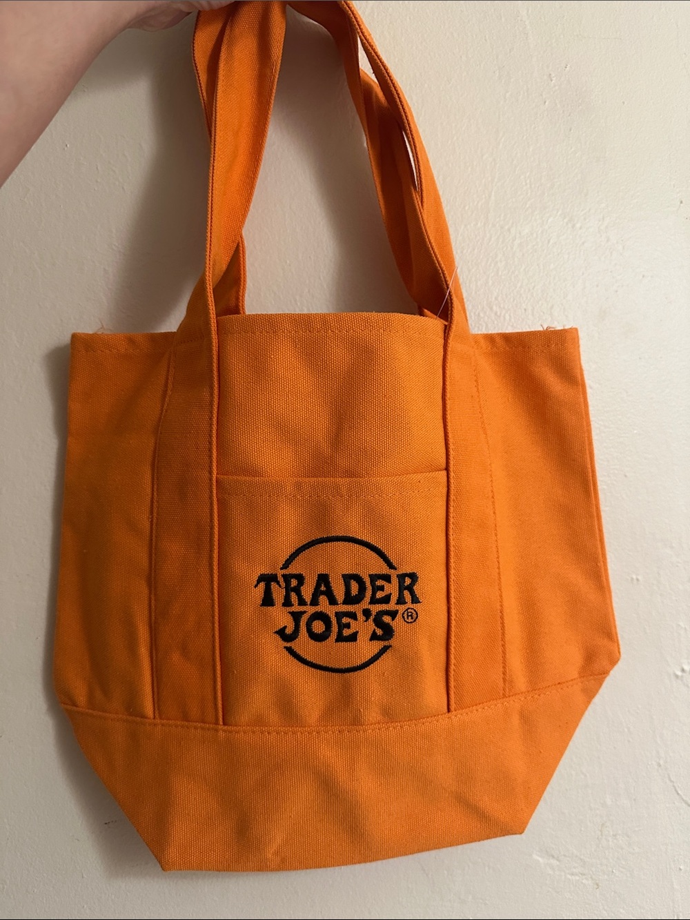 Trader Joe’s Halloween orange tote bag